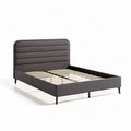 Upholstered bed frame with wooden slats - 200 x 160 x 35cm