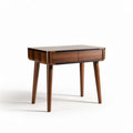 Wooden side table with two drawers for living room - 50 x 40 x 45cm