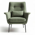 Armchair with soft fabric upholstery for living room - 80 x 70 x 90cm