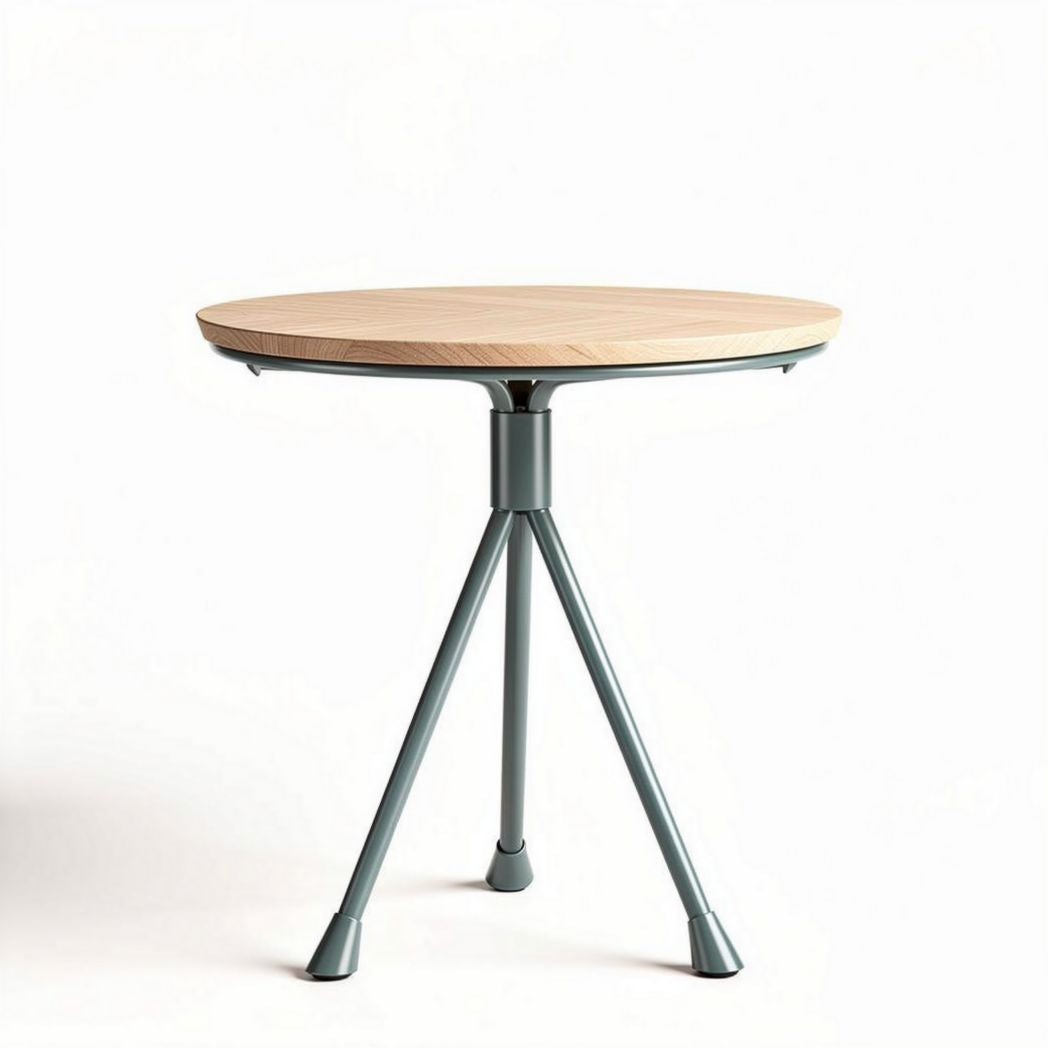 Round dining table with metal legs - 70 x 70 x 75cm